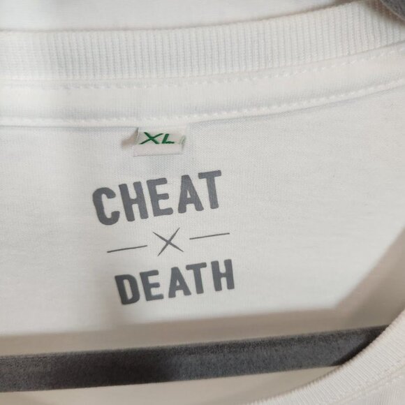 Cheat X Death Men's Pushing Limits Men's T-Shirt - White Size XL - Picture 7 of 9